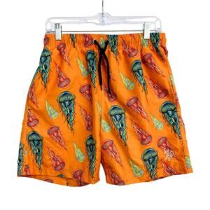 U.S. POLO ASSN. Swim Trunks Shorts Mens Size Small Orange Ocean Beach Nautical